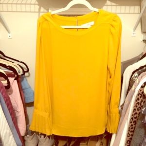Loft blouse with bell sleeves